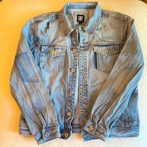 Christian Ronaldo CR7 Distressed Denim Jacket Men’s size XL